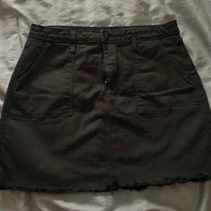 Black Denim Skirt